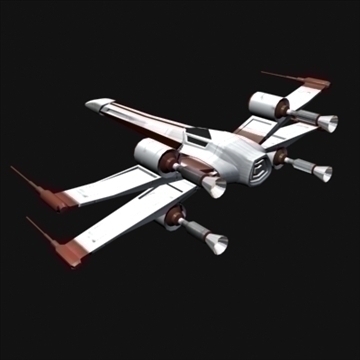 star wars x wing 3d model max 100631