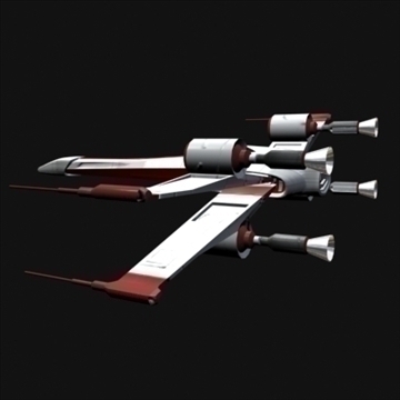 star wars x wing 3d model max 100633