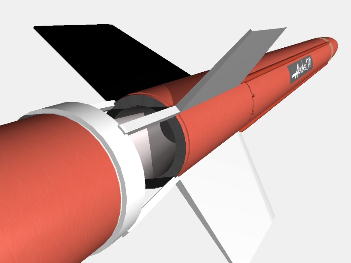 aerobee 170 rocket 3d model 3ds dxf fbx blend cob dae x  obj 166040