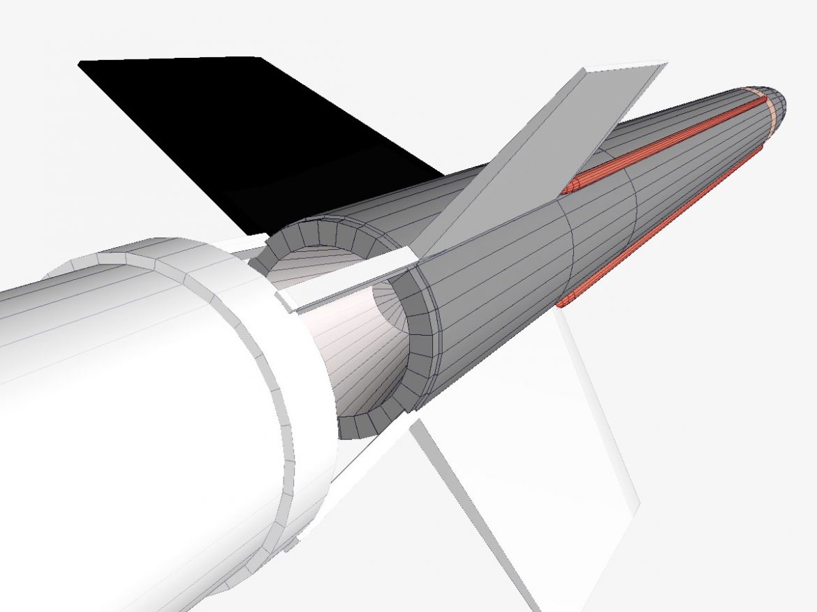 aerobee 170 rocket 3d model 3ds dxf fbx blend cob dae x  obj 166046