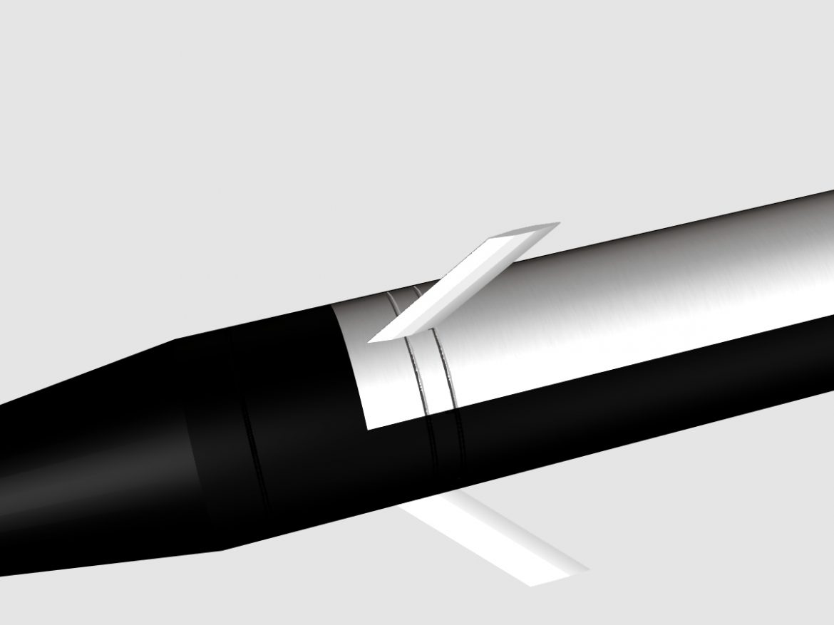 black brant i sounding rocket 3d model 3ds dxf fbx blend cob dae x obj 150730