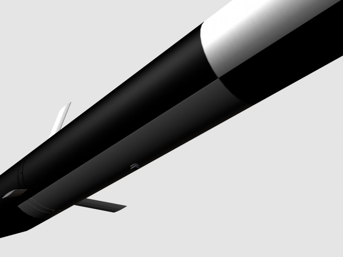 black brant i sounding rocket 3d model 3ds dxf fbx blend cob dae x obj 150731