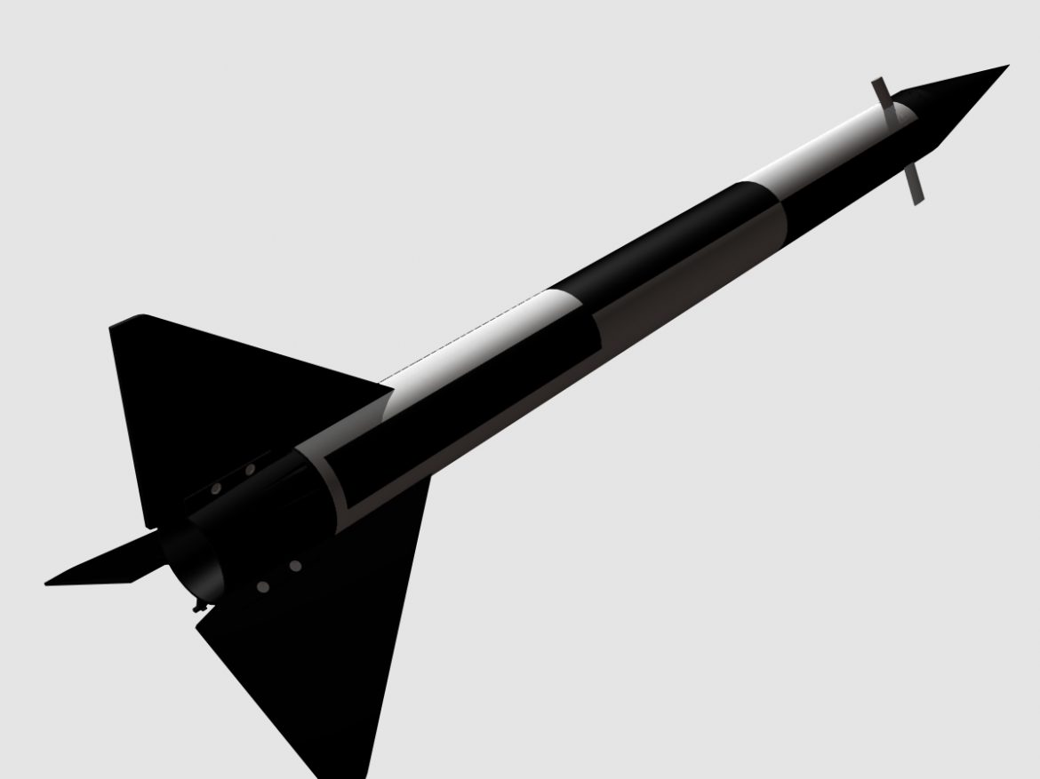 black brant i sounding rocket 3d model 3ds dxf fbx blend cob dae x obj 150733