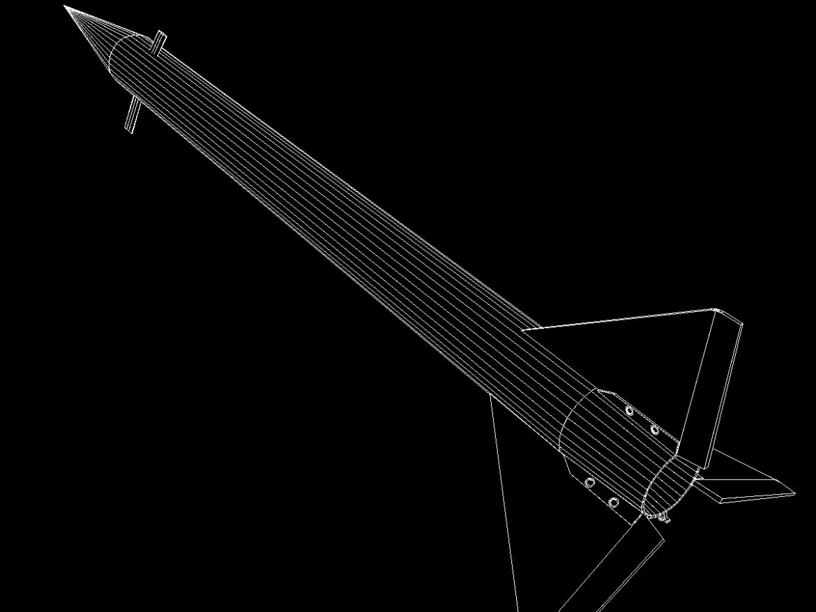 black brant i sounding rocket 3d model 3ds dxf fbx blend cob dae x obj 150735