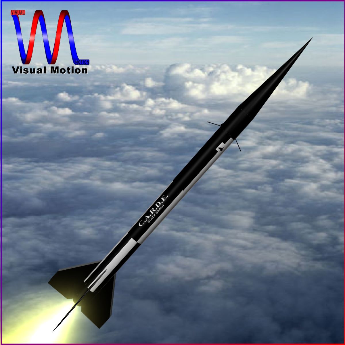 black brant ii sounding rocket 3d model 3ds dxf cob x obj 150832