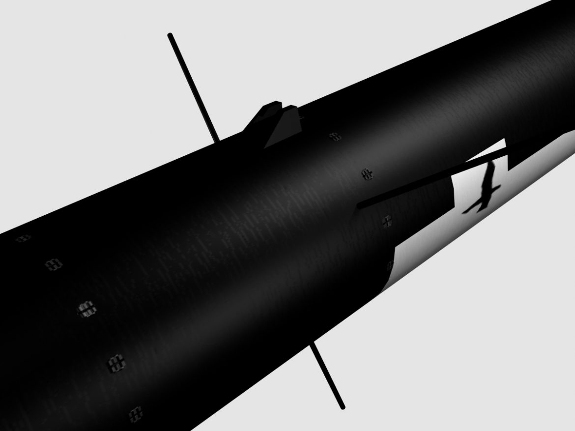 black brant ii sounding rocket 3d model 3ds dxf cob x obj 150836