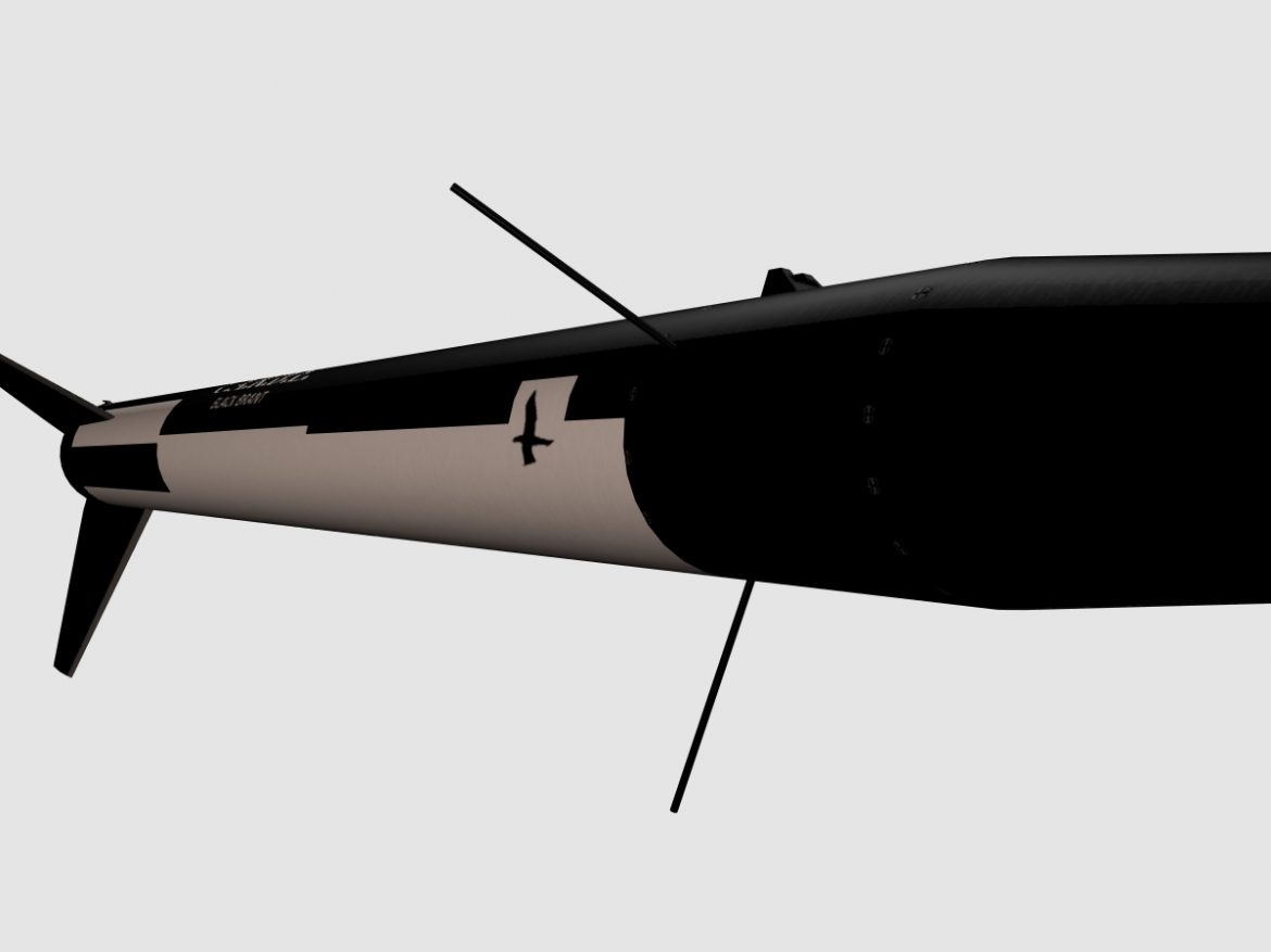 black brant ii sounding rocket 3d model 3ds dxf cob x obj 150838