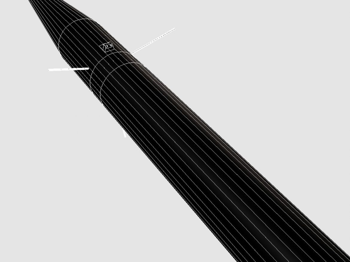 black brant ii sounding rocket 3d model 3ds dxf cob x obj 150842
