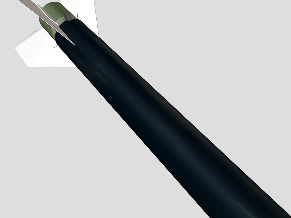 black brant vc sounding rocket 3d model 3ds dxf cob x obj 150894