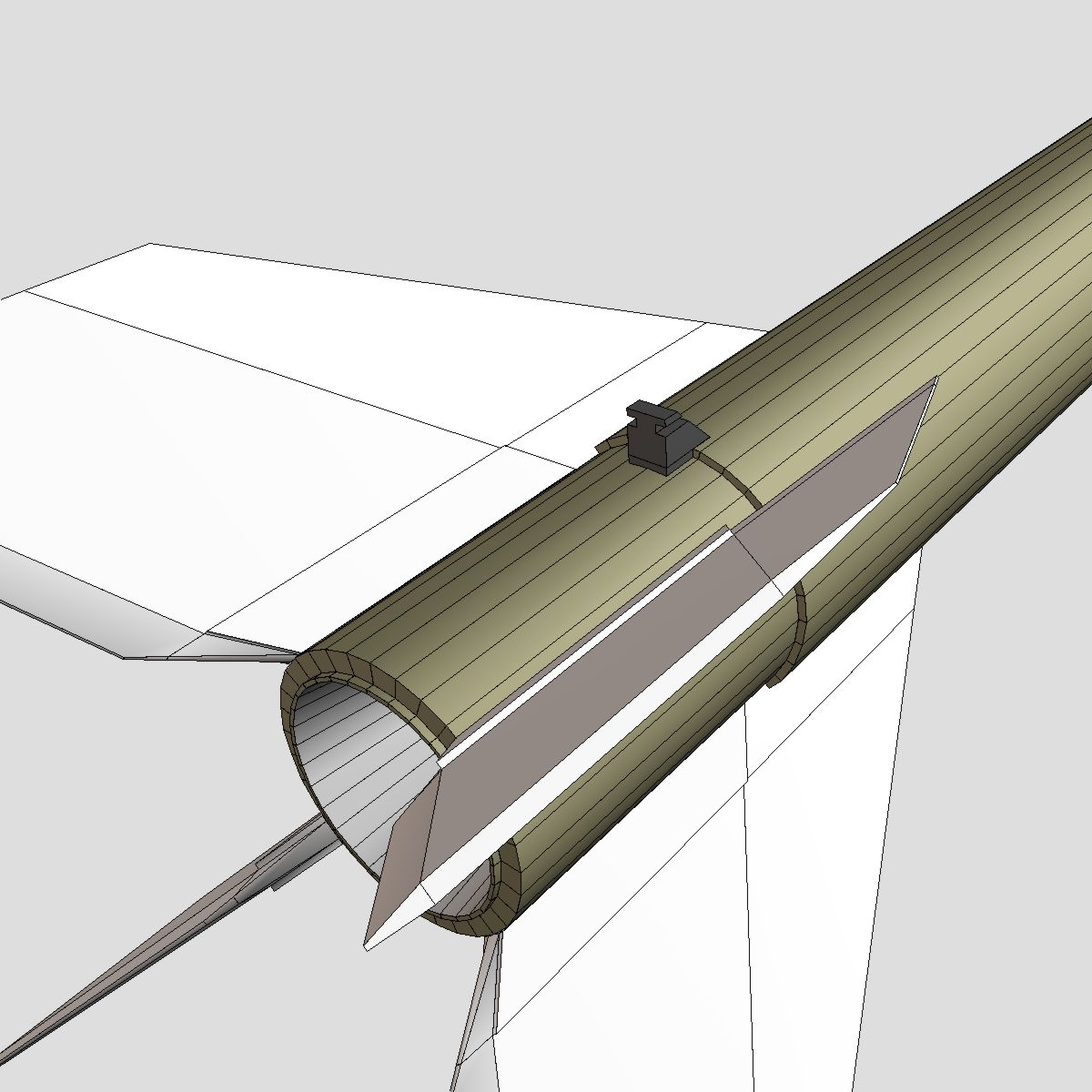 black brant vc sounding rocket 3d model 3ds dxf cob x obj 150902