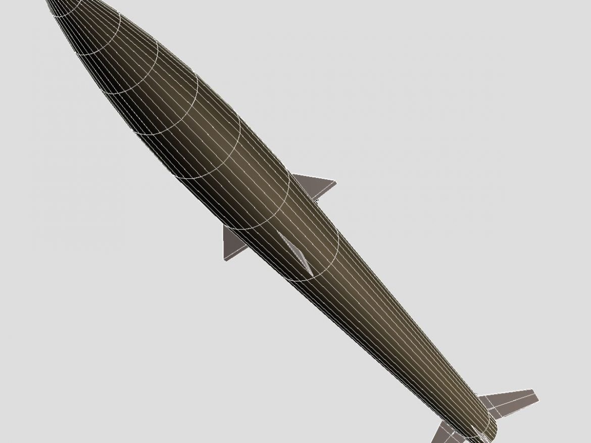 black brant vc sounding rocket 3d model 3ds dxf cob x obj 150905