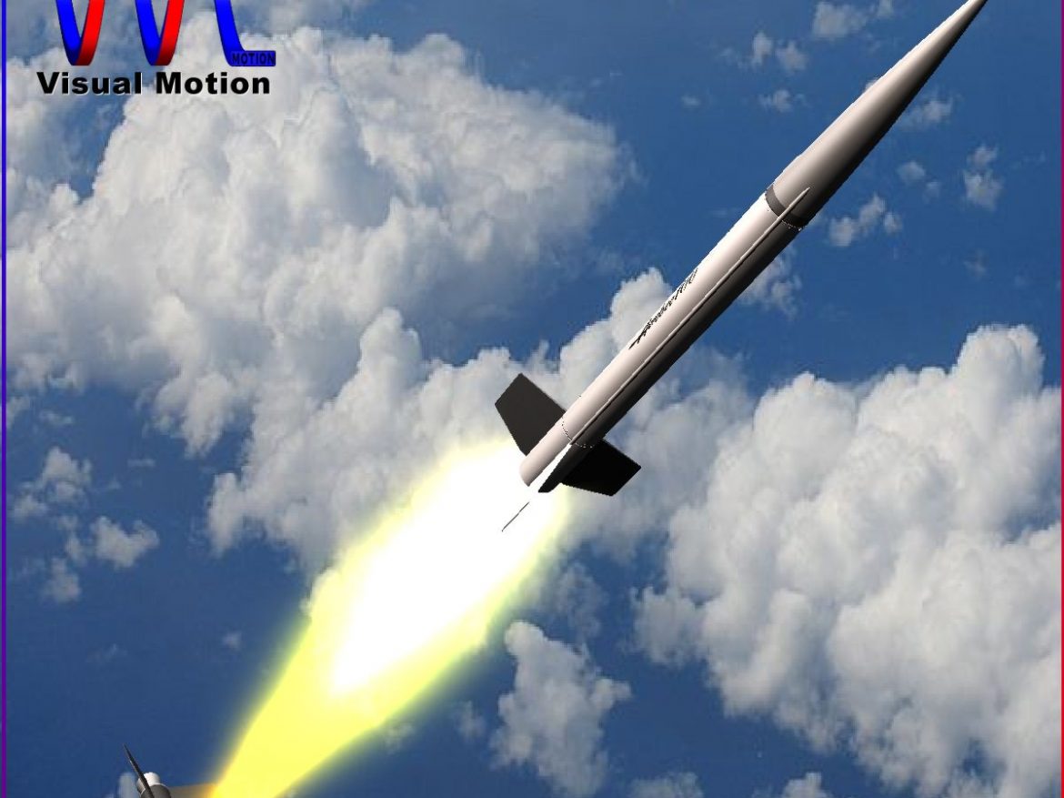 nasa aerobee 100 rocket 3d model 3ds dxf fbx blend cob dae x  obj 158430
