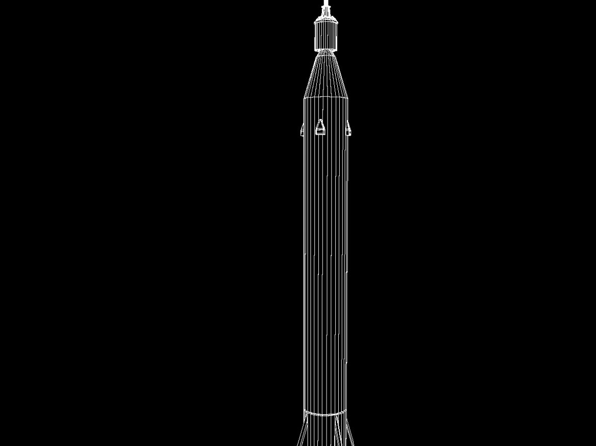 us jupiter c rocket 3d model 3ds dxf x cod scn obj 149168