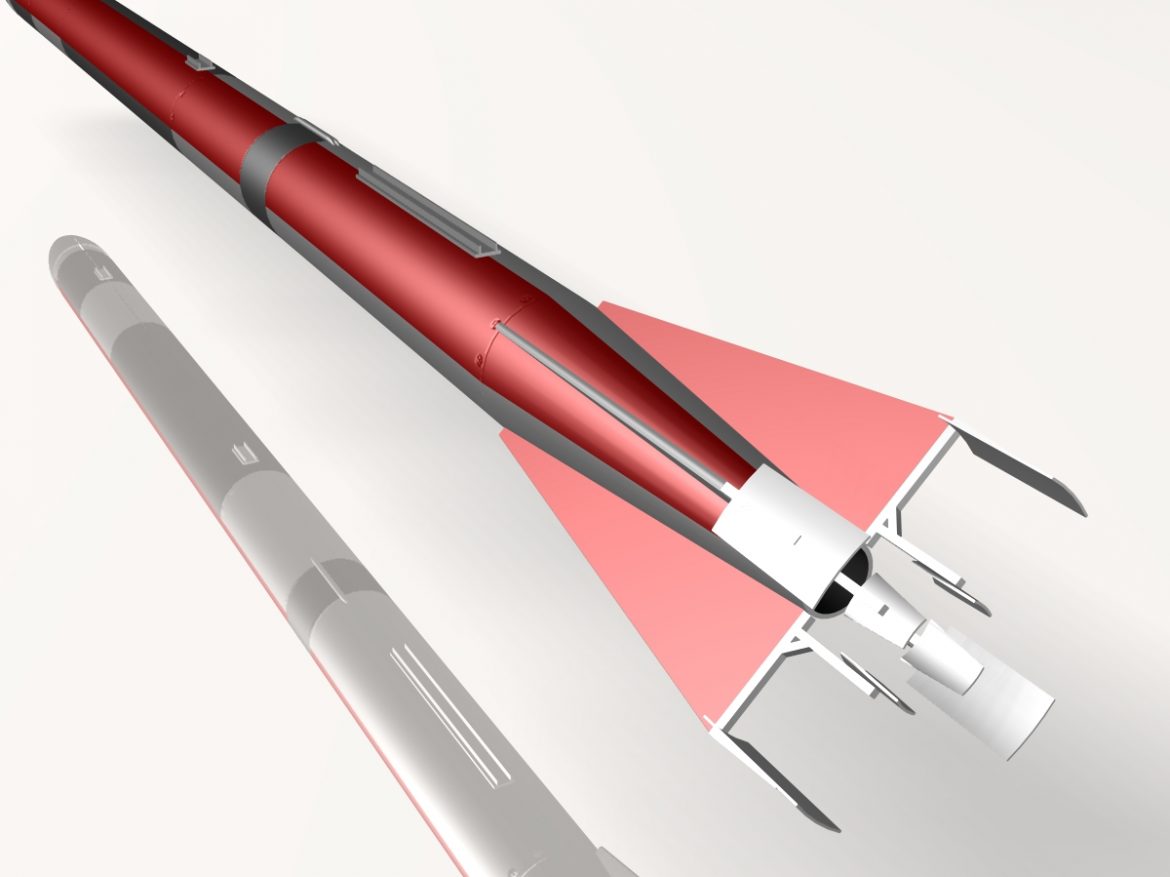 us l-13 rocket 3d model 3ds dxf cob x obj 140315