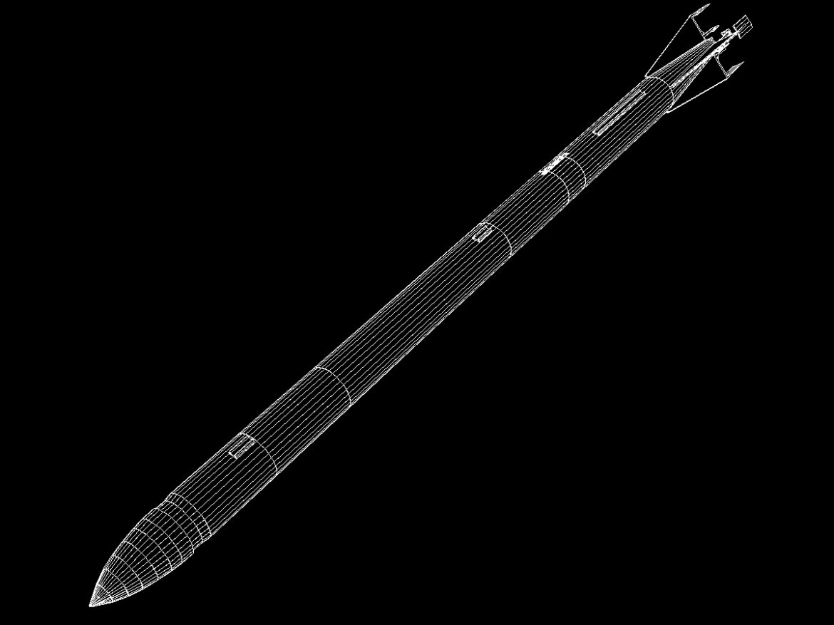 us l-13 rocket 3d model 3ds dxf cob x obj 140320
