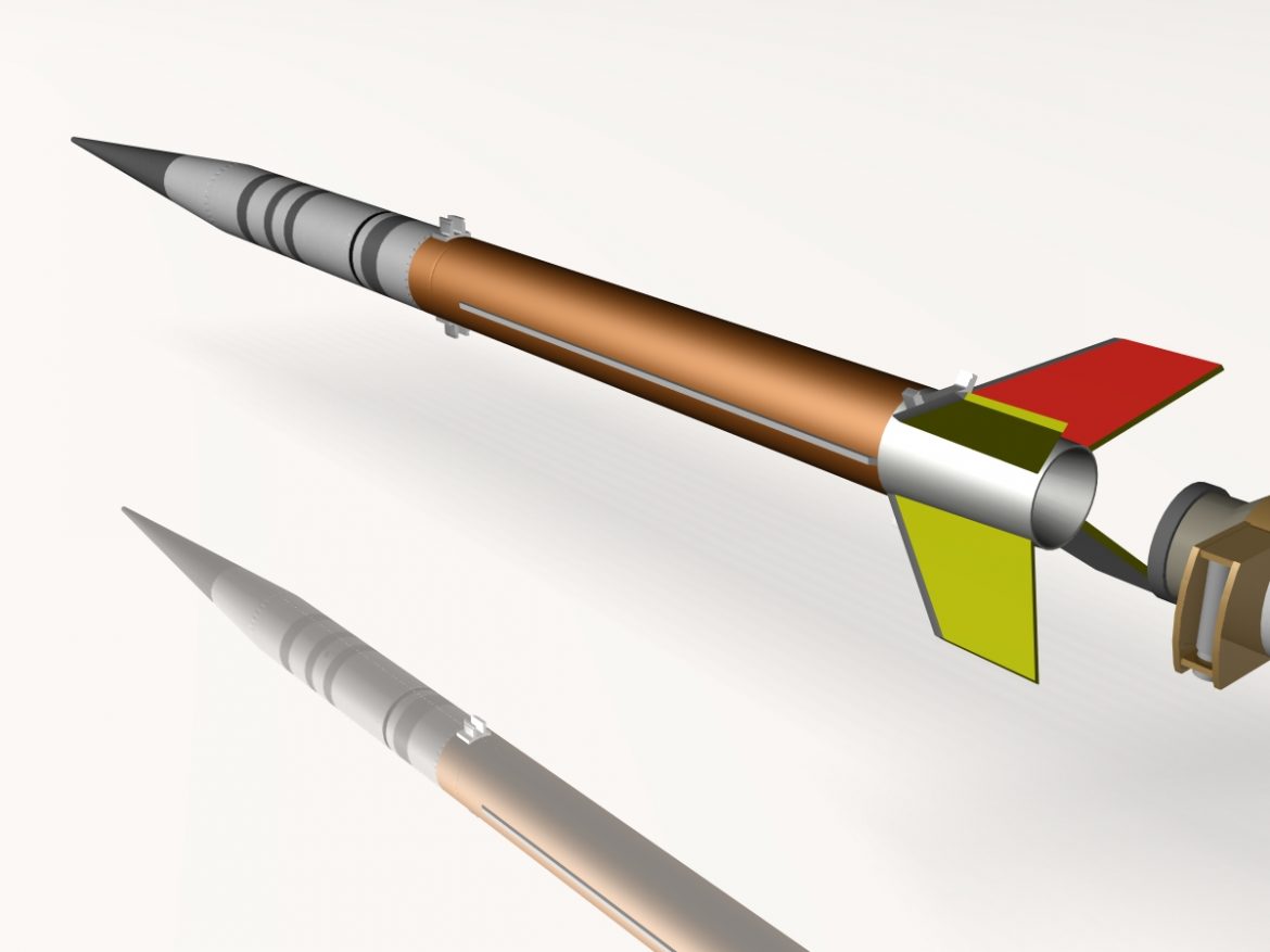us terrier-improved malemute rocket 3d model 3ds dxf cob x obj 145265