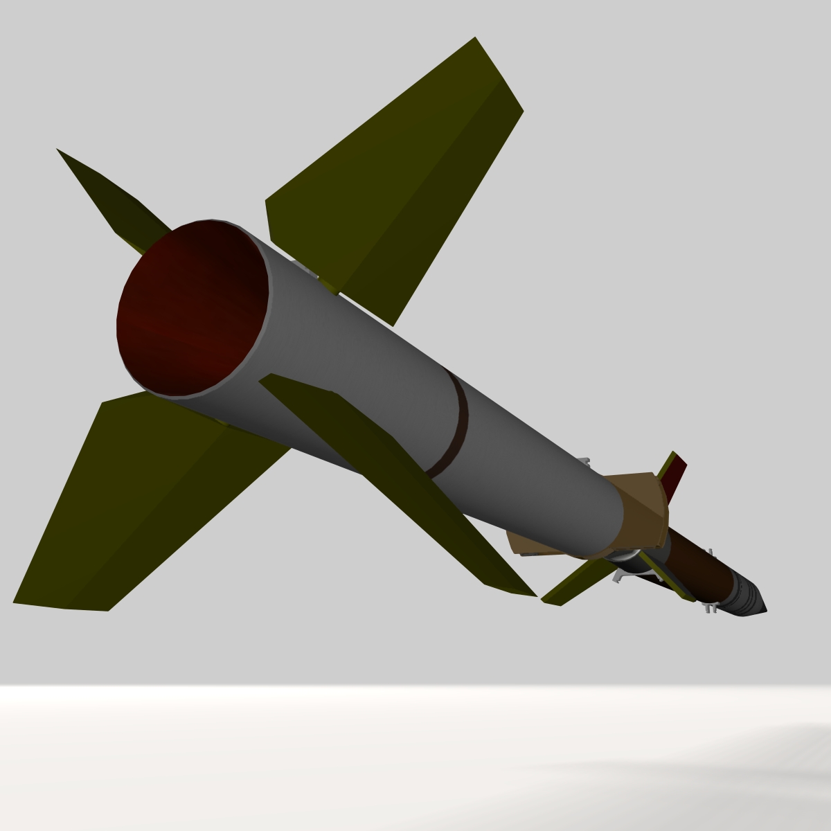 us terrier-improved malemute rocket 3d model 3ds dxf cob x obj 145267