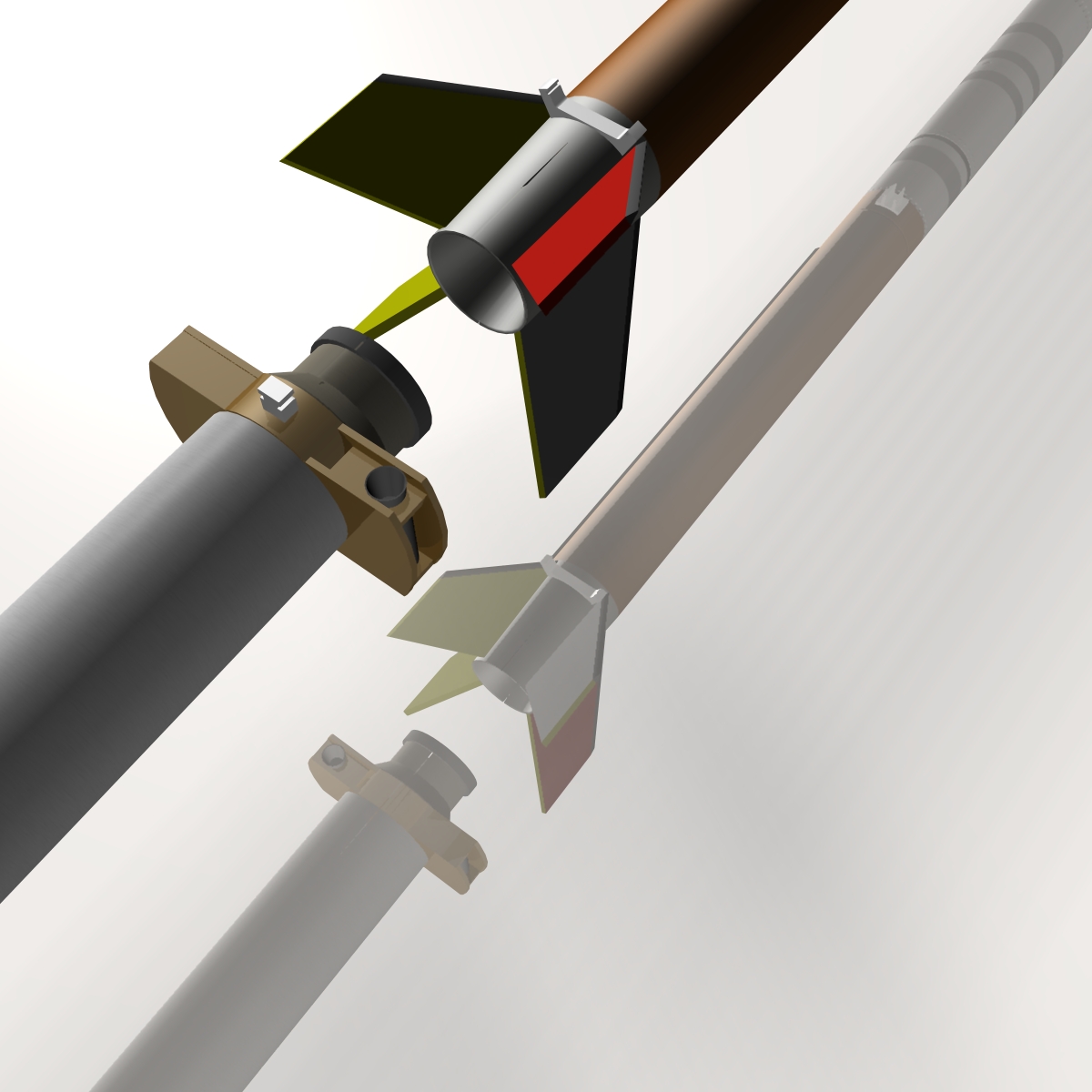 us terrier-improved malemute rocket 3d model 3ds dxf cob x obj 145268