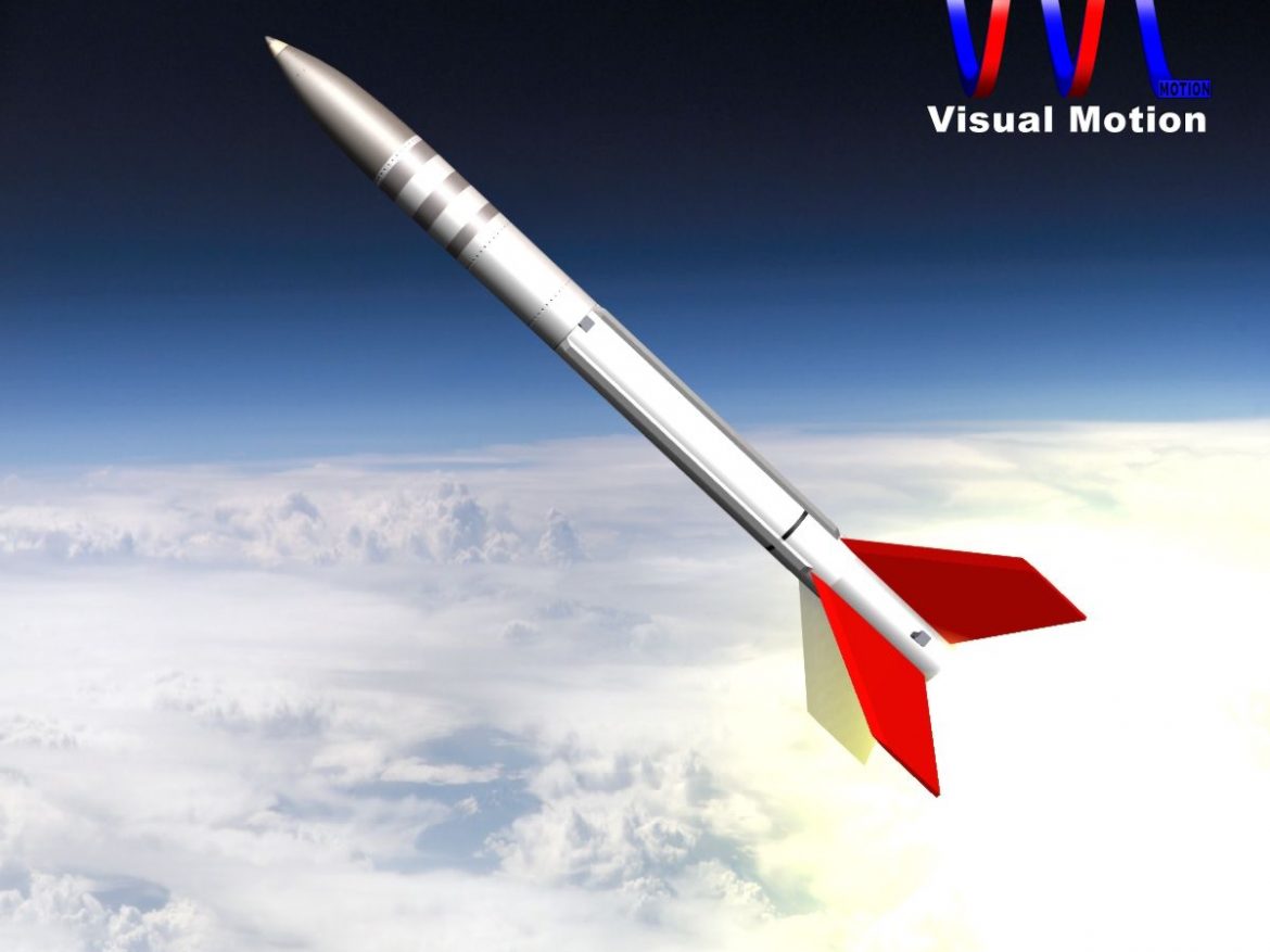 us terrier-lynx rocket 3d model 3ds dxf cob x obj 140323