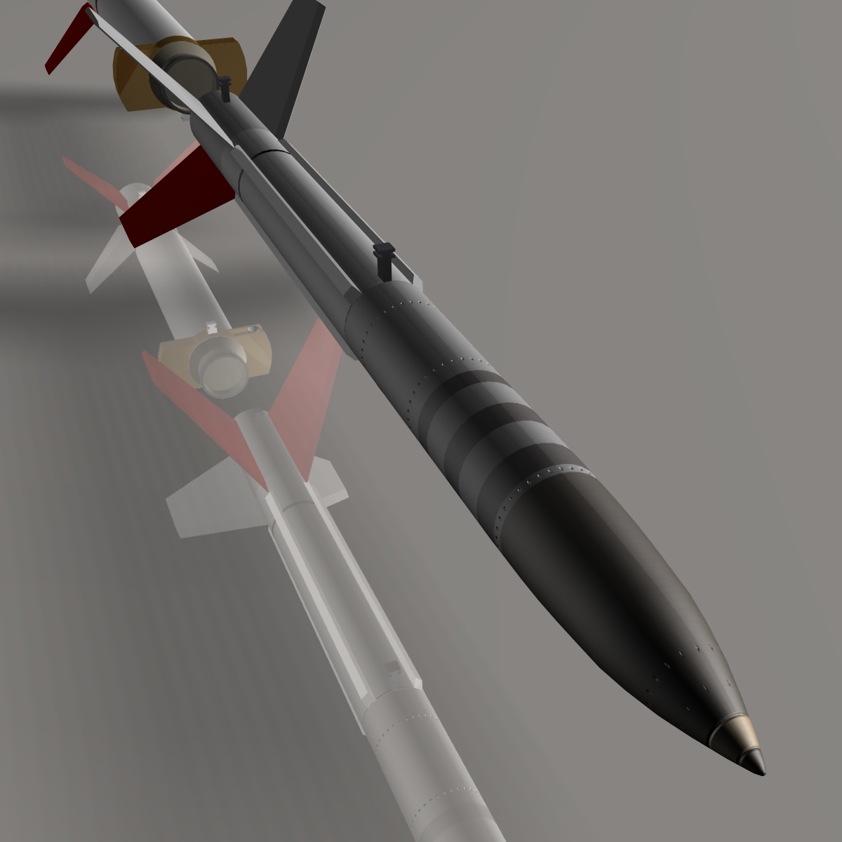 us terrier-lynx rocket 3d model 3ds dxf cob x obj 140324
