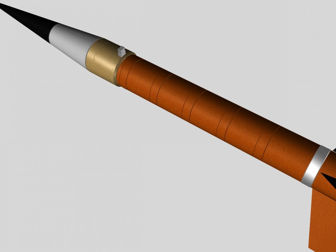 us terrier-nike missile 3d model 3ds dxf cob x obj 140335