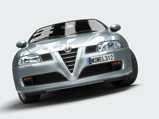 alfa romeo gt 2004 3d model 3ds max fbx obj 124384