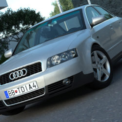 audi a4 (2003) 3d model 3ds max fbx c4d obj 84479