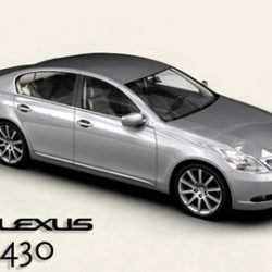 lexus gs300430 3d model 3ds max obj 81577