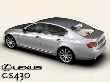 lexus gs300430 3d model 3ds max obj 81578