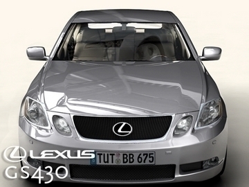 lexus gs300430 3d model 3ds max obj 81579