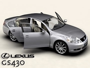 lexus gs300430 3d model 3ds max obj 81580