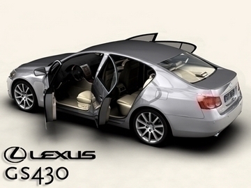 lexus gs300430 3d model 3ds max obj 81581