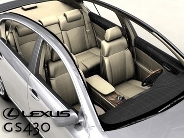 lexus gs300430 3d model 3ds max obj 81582