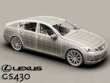 lexus gs300430 3d model 3ds max obj 81584