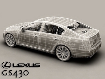 lexus gs300430 3d model 3ds max obj 81585