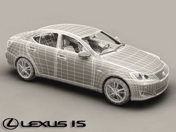 lexus is 3d model 3ds max obj 81593