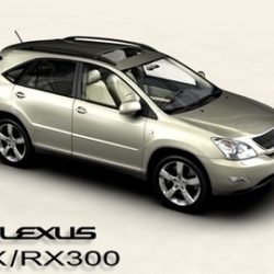 lexus rx300 2004 3d model 3ds max obj 81595