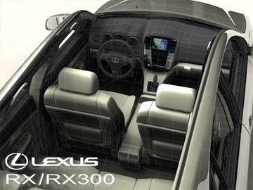 lexus rx300 2004 3d model 3ds max obj 81601