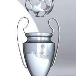 champions league cup 3d model max 114152
