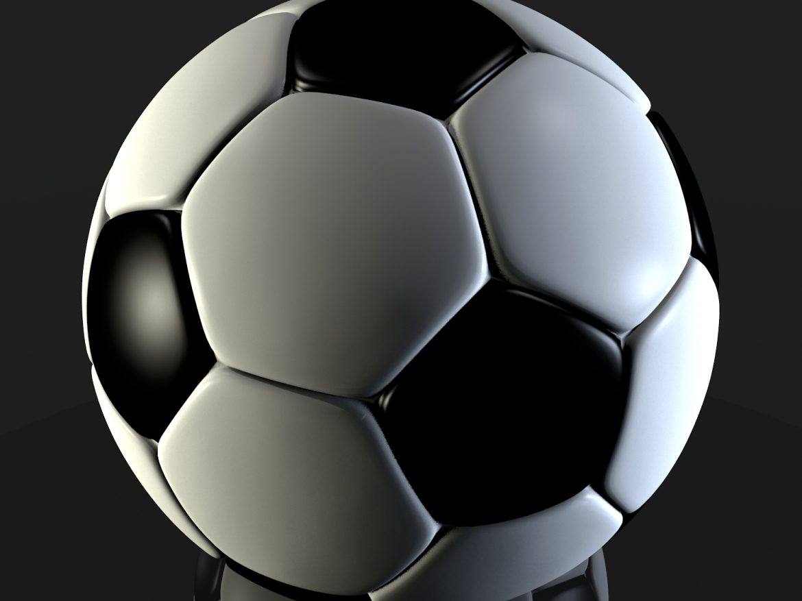 soccer ball v2 3d model blend obj 116217
