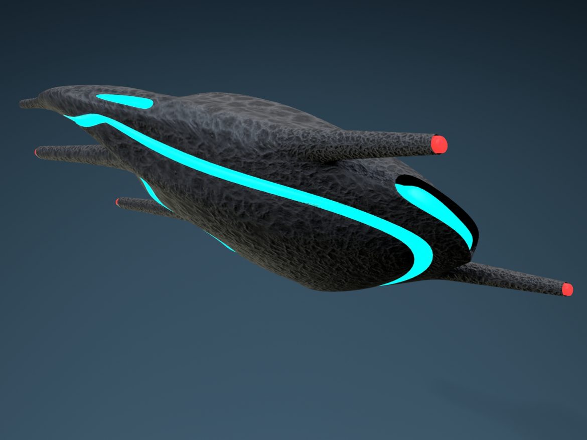 alien spaceship 3d model blend obj 140403