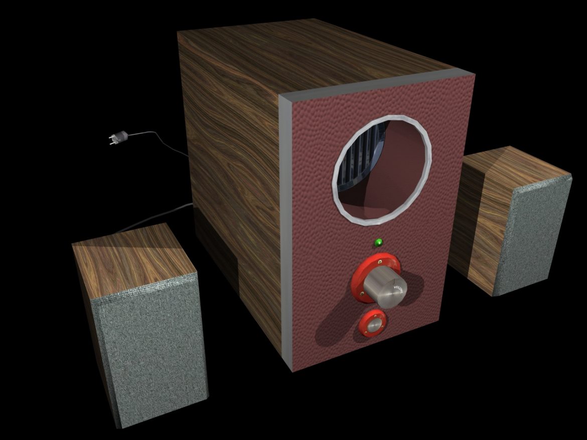 speakers 2 in 1 3d model 3ds 164298