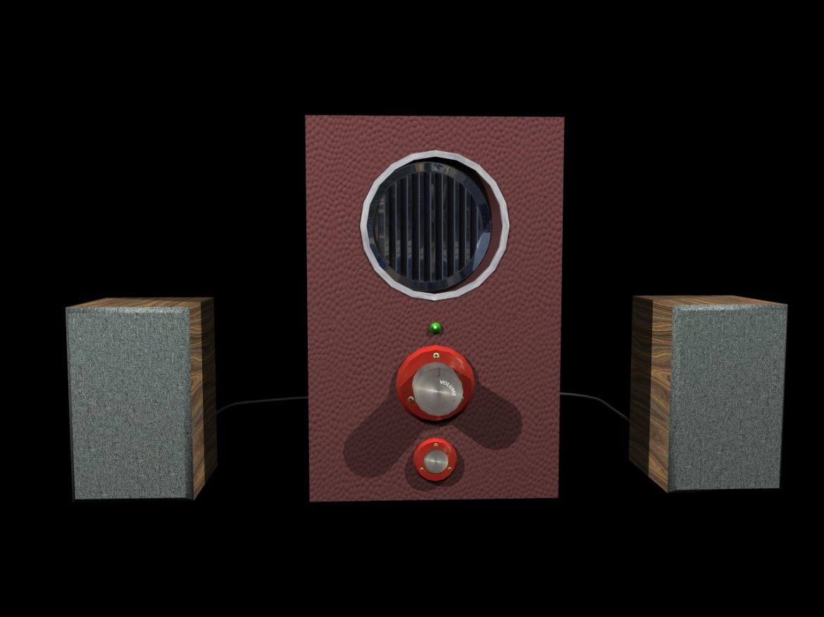 speakers 2 in 1 3d model 3ds 164299