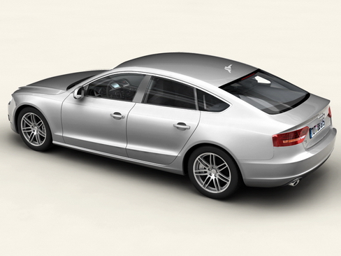 audi a5 sportback 3d model 3ds max c4d lwo ma mb obj 113831