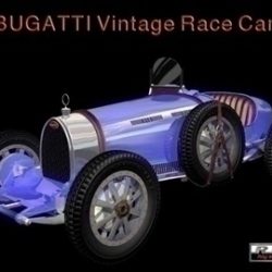 bugatti type 35 vintage race car 3d model lwo obj 82071