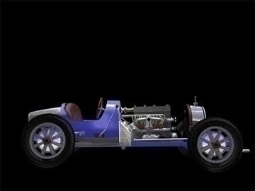 bugatti type 35 vintage race car 3d model lwo obj 82074