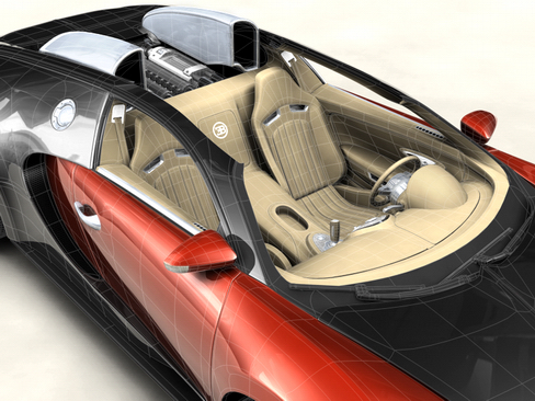 bugatti veyron 3d model 3ds max obj 114244