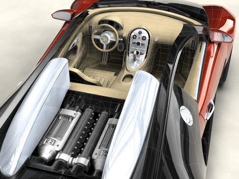 bugatti veyron 3d model 3ds max obj 114245