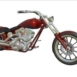 custom motorcycle 3d model 3ds dxf 110917