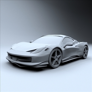 ferrari 458 restyled 3d model 3ds fbx blend lwo obj 108553
